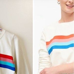 J crew size large white sweatshirt